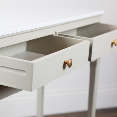 Tara Lane Furniture - Monroe Marble Top Collection - Stone **CLICK & COLLECT ONLY**