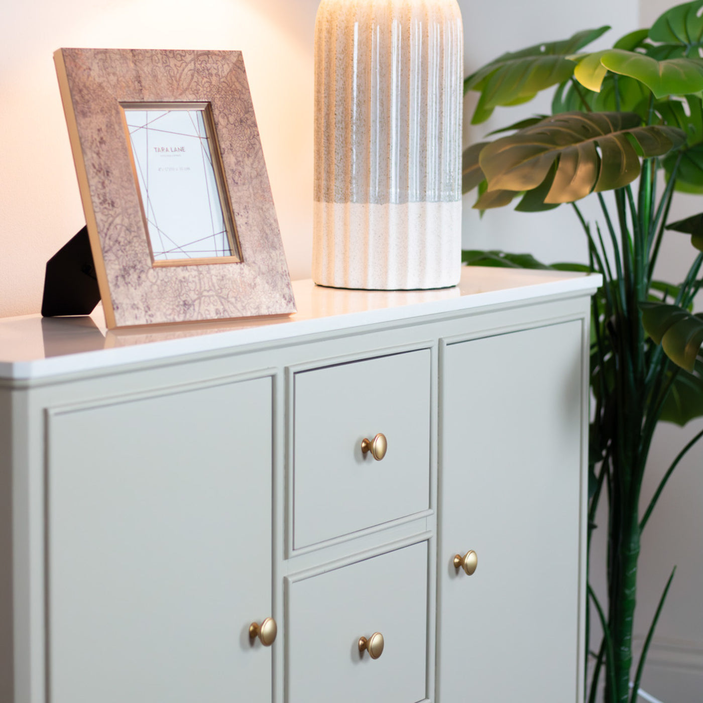 Tara Lane Furniture - Monroe Marble Top Collection - Stone **CLICK & COLLECT ONLY**