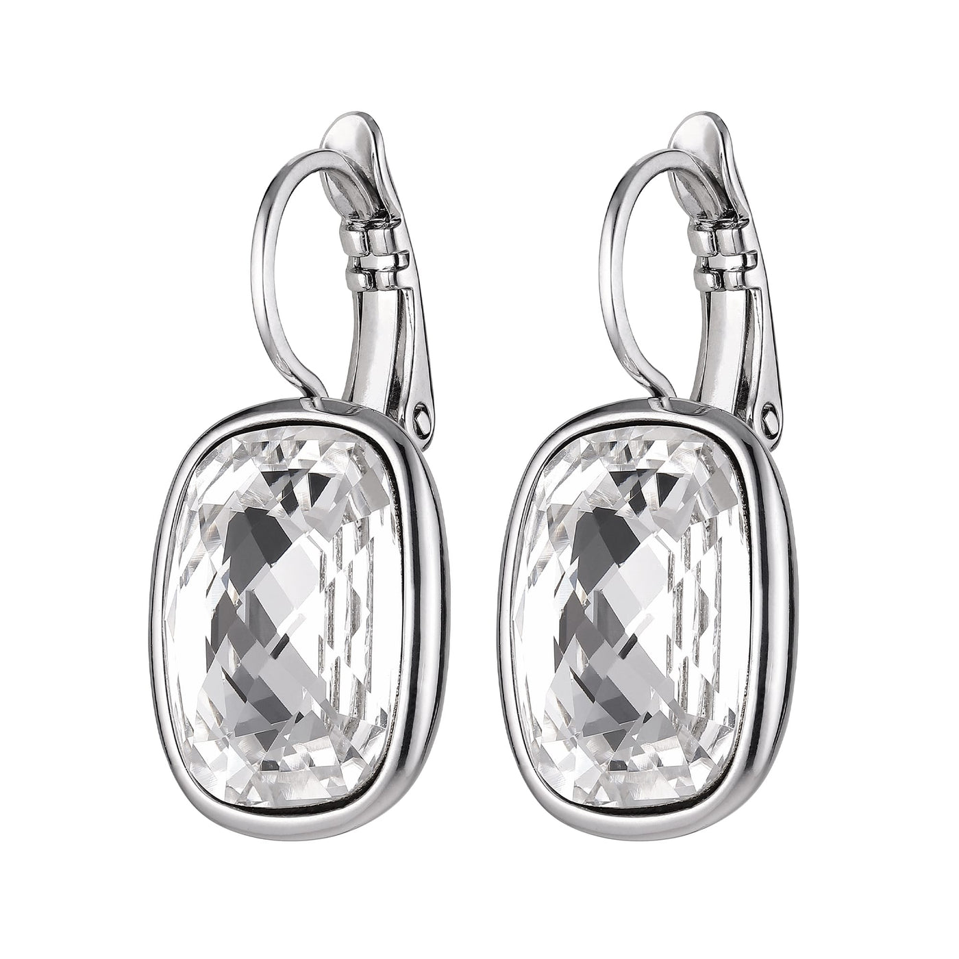 Dyrberg Kern Earrings - Tracy Silver with Large Crystal