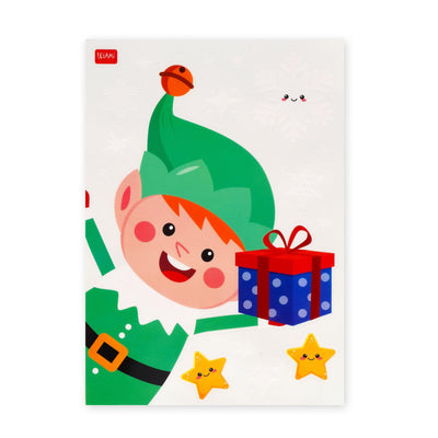 Legami Christmas 70 Static Cling Window Stickers  - Window Wow!