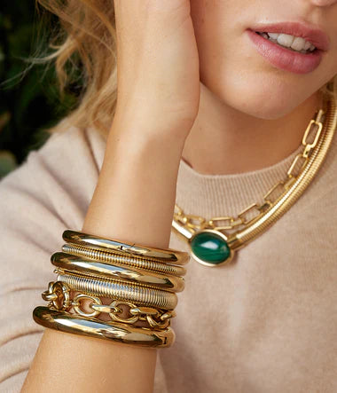 Zag Bijoux Bracelet Collection - Gold Plated Steel