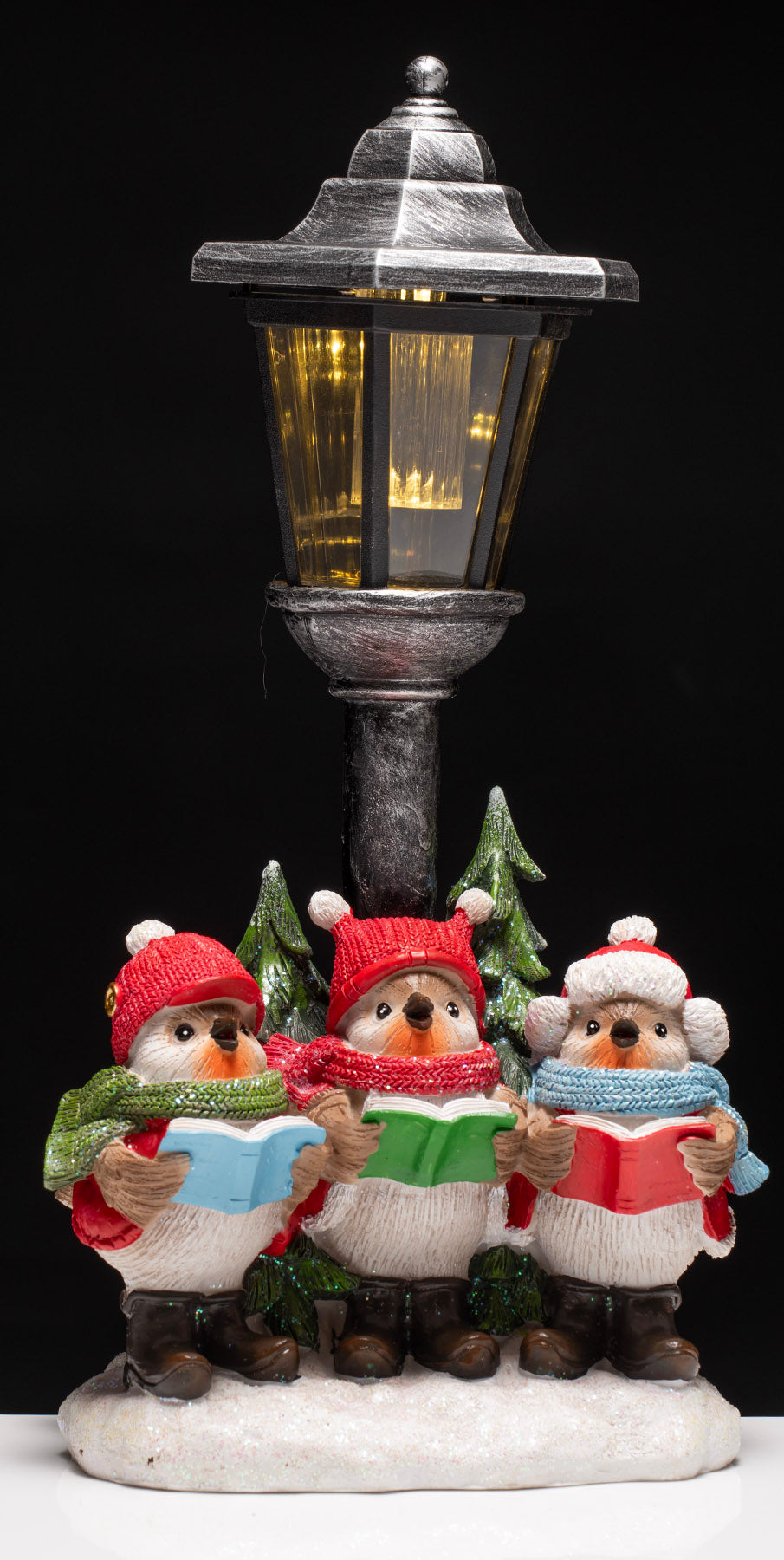 The Grange Interiors Christmas Robins under Lamp Post