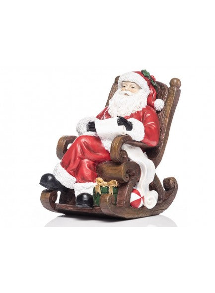 The Grange Interiors Ceramic Santa in Rocking Chair