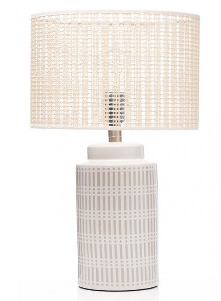 The Grange Interiors Stoneware Accent Design Ceramic Lamp