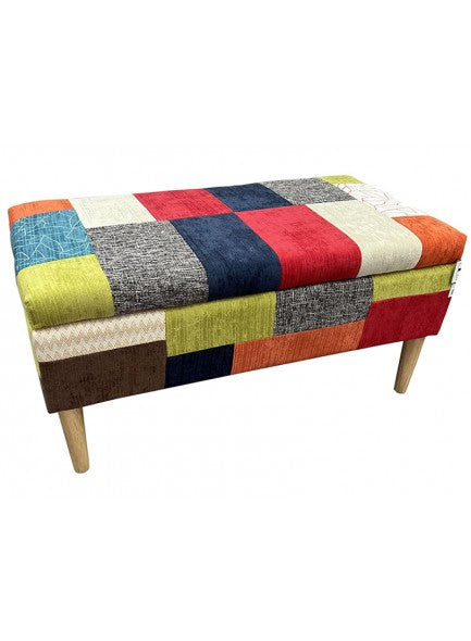 The Grange Collection Patchwork Storage Footstool