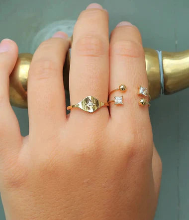 Zag Bijoux Ring Collection - Gold Plated Steel