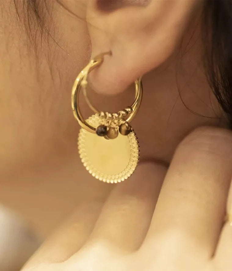 Zag Bijoux Earring Collection - Gold Plated Steel