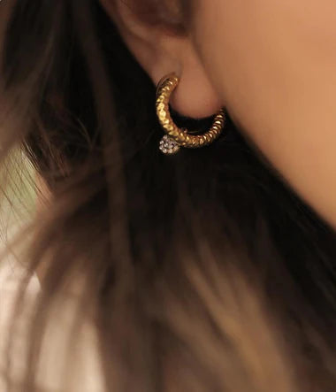 Zag Bijoux Earring Collection - Gold Plated Steel