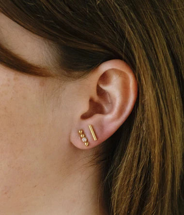 Zag Bijoux Earring Collection - Gold Plated Steel