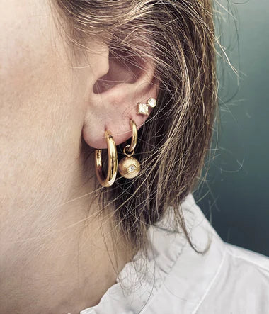 Zag Bijoux Earring Collection - Gold Plated Steel