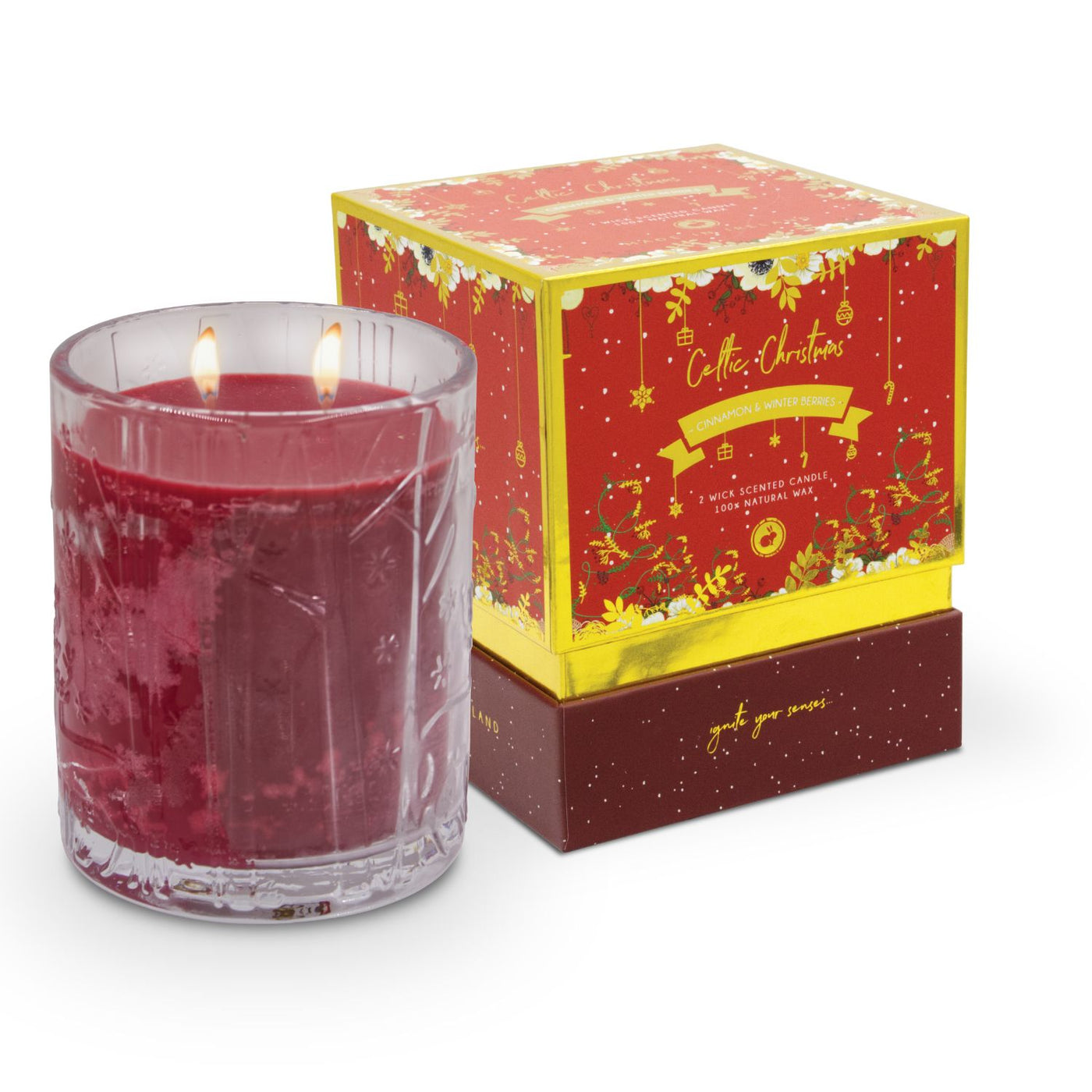 Celtic Candles Christmas 2024 Double Wick Candle Collection