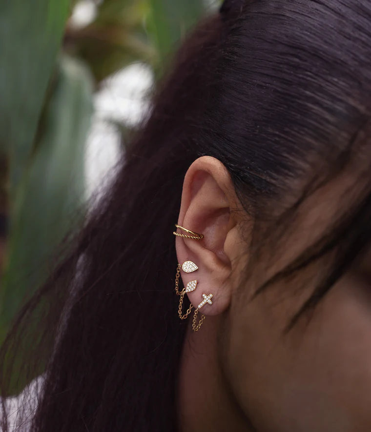 Zag Bijoux Earring Collection - Gold Plated Steel (2)