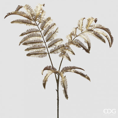 Christmas Floristry Stem - Metallic Gold/ Platnium Fern Spray Collection