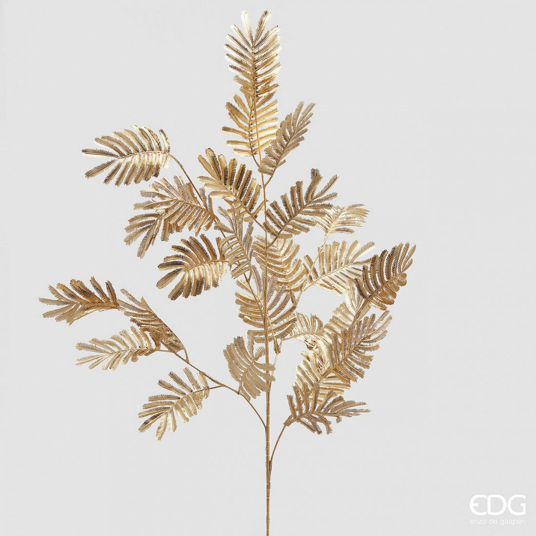 Christmas Floristry Stem - Metallic Gold/ Platnium Fern Spray Collection