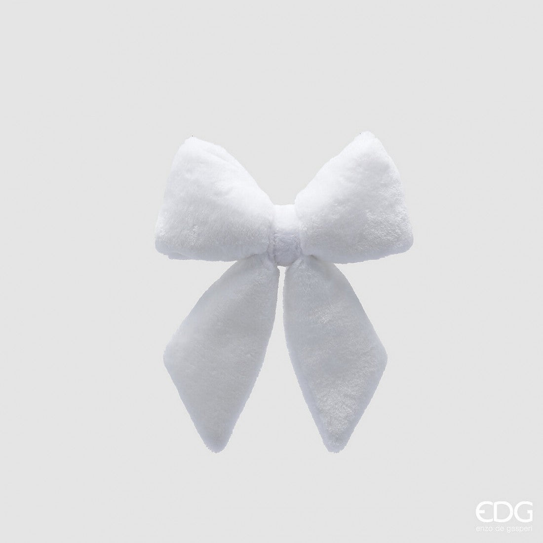 Christmas Bow - Fluffy White Large/Small
