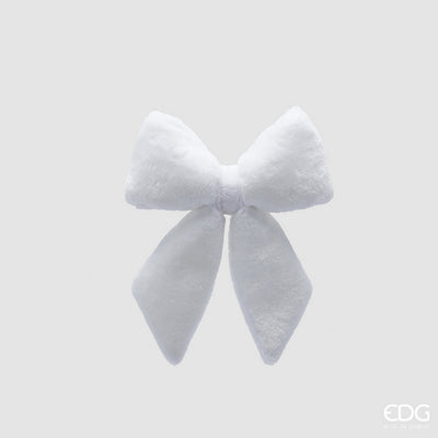 Christmas Bow - Fluffy White Large/Small
