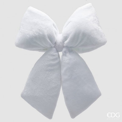 Christmas Bow - Fluffy White Large/Small