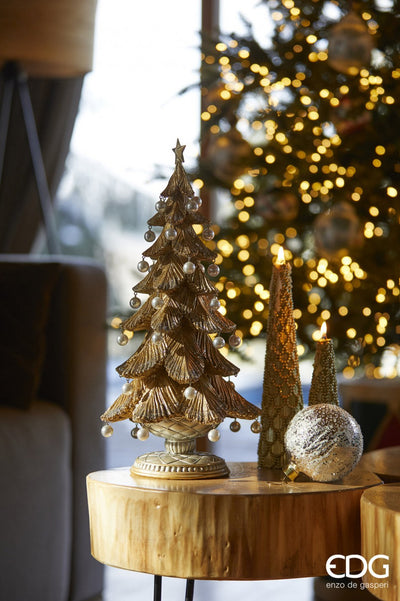 Glass Christmas Tree Hanging Decoration - Silver Frosted **Click  & Collect Only**