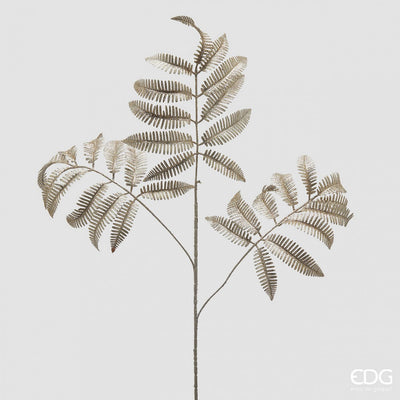 Christmas Floristry Stem - Metallic Gold/ Platnium Fern Spray Collection