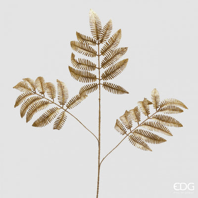 Christmas Floristry Stem - Metallic Gold/ Platnium Fern Spray Collection