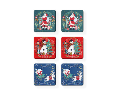 Tipperary Crystal Christmas Placemat/Coaster - Set of 6