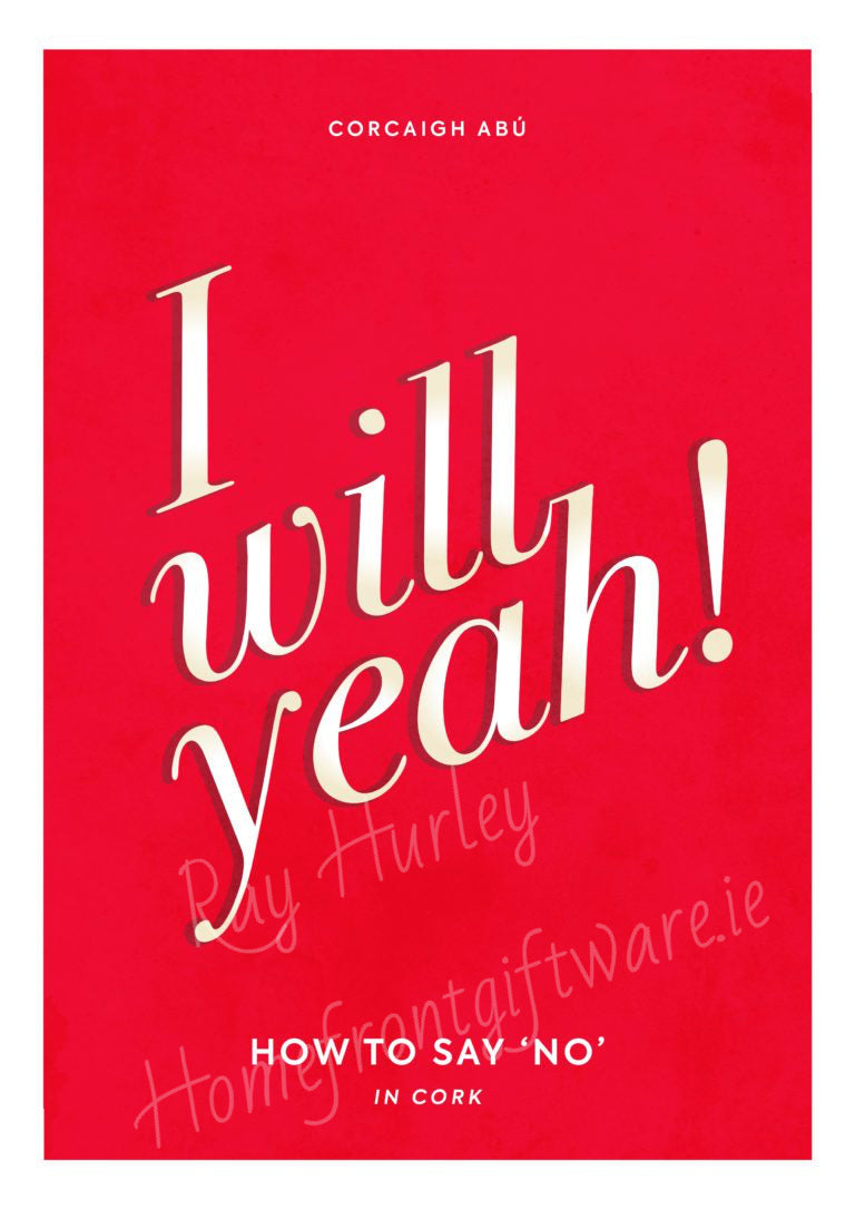 Ray Hurley Prints - I Will Ya – How to Say No in Cork - Framed/Unframed