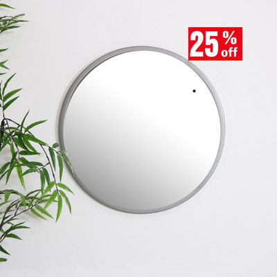 ArtSource Round Silver Mirror**CLICK&COLLECT ONLY**