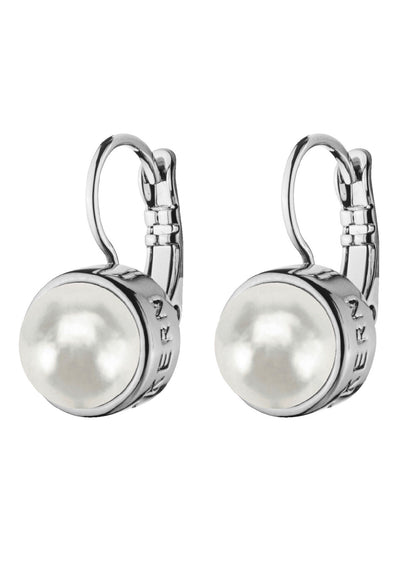 Dyrberg Kern Earrings - Lulu Silver Hook with White Pearl