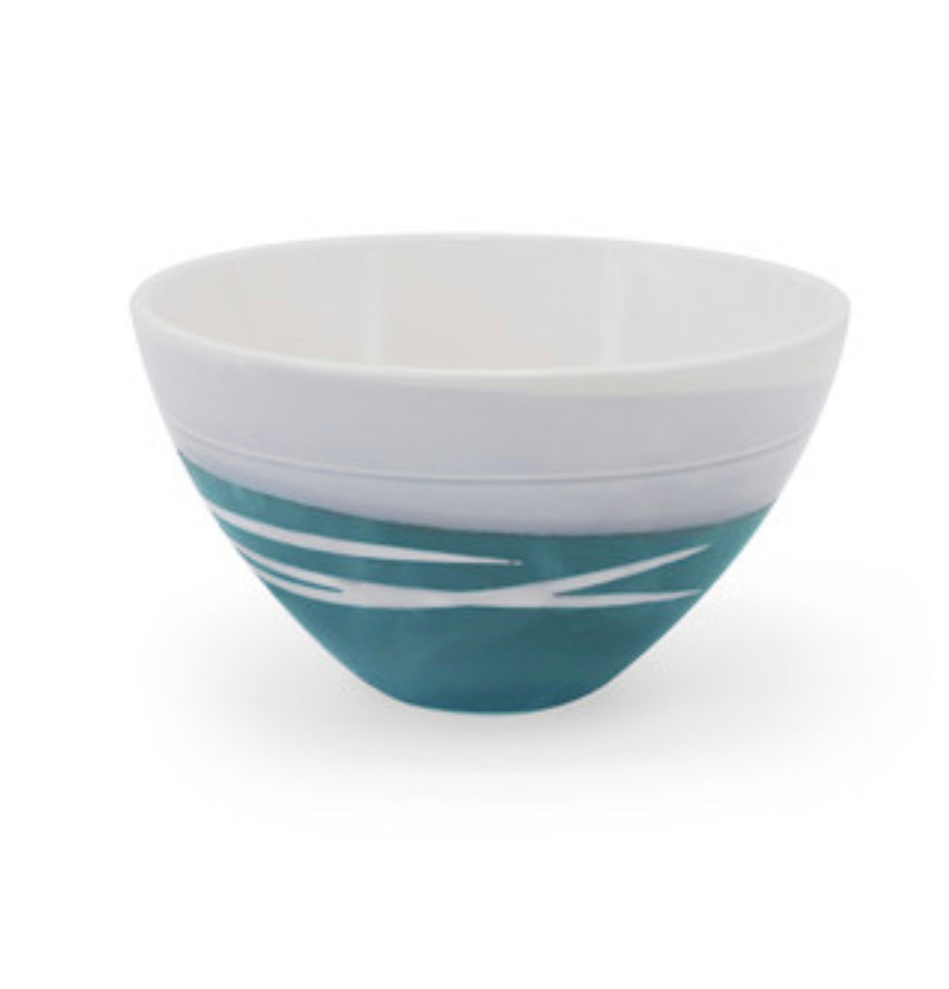 Paul Maloney Pottery Teal Bowl - Set of 4