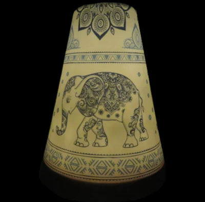 Glowing Candle Holder - VINTAGE - Elephant