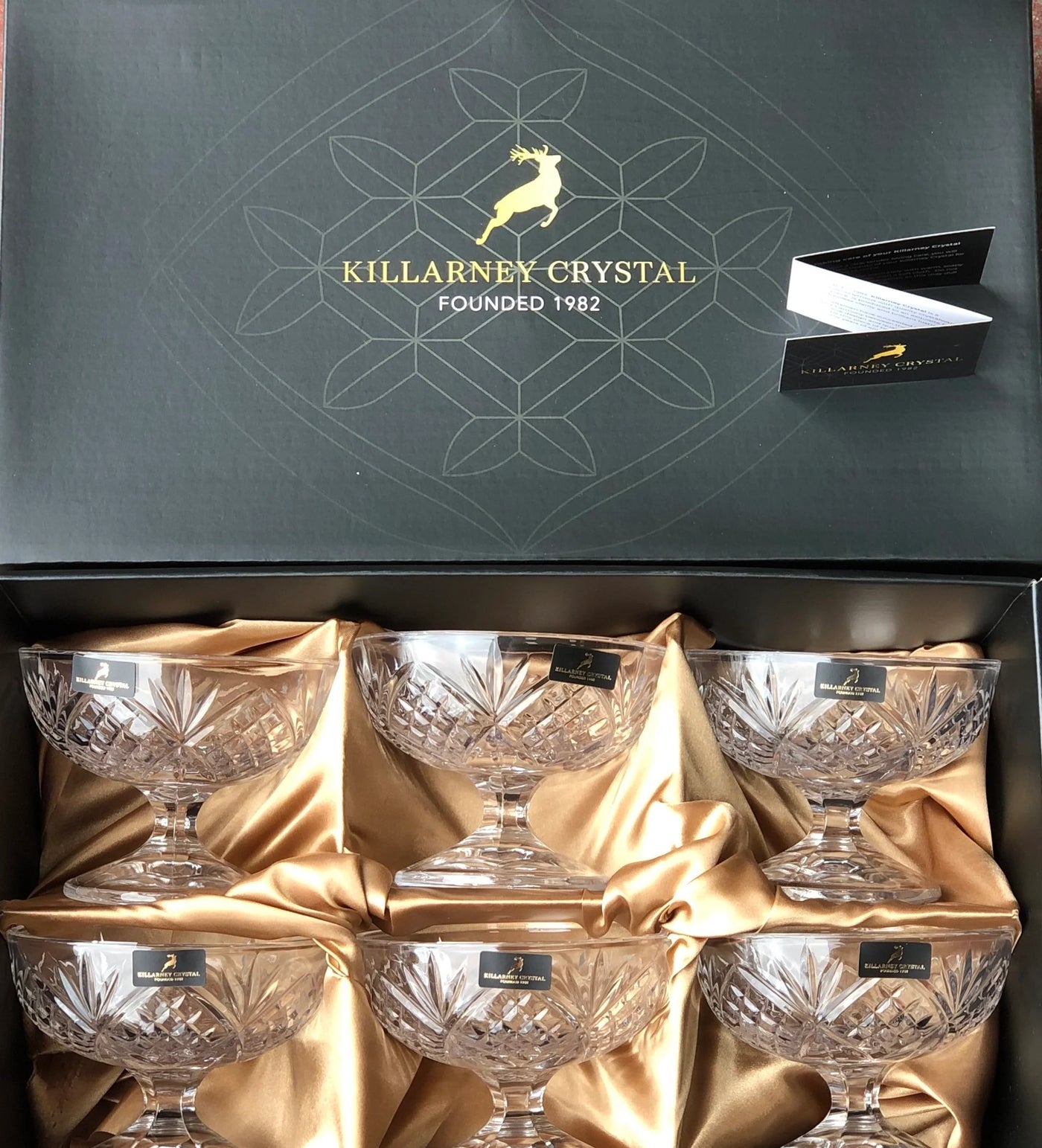 Killarney Crystal Trinity Dessert Bowl - Set of 6 PQ6