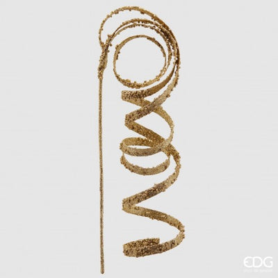 Christmas Floristry Stem - Glitter Christmas Swirl Branch