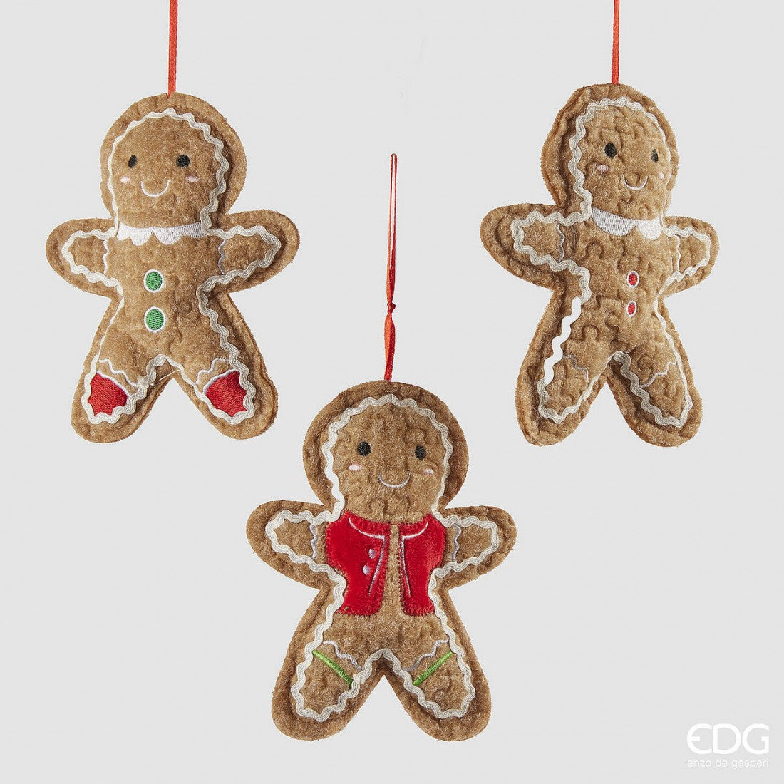 Christmas Tree Decoration - Gingerbread 3 assorted