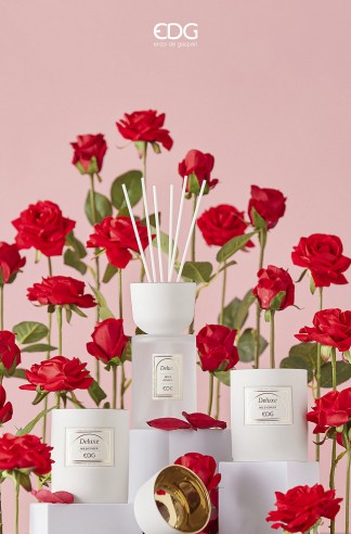Christmas Floristry Stem - Red Velvet Rose