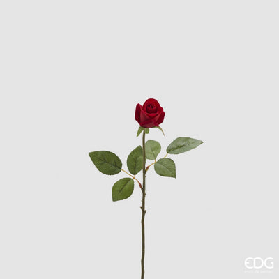 Christmas Floristry Stem - Red Velvet Rose