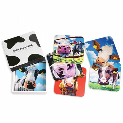 Eoin O Connor Cow Placemat/Coaster - Set of 6