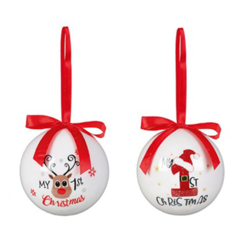 Christmas Tree Hanging Decoration - Decoupage Baubles