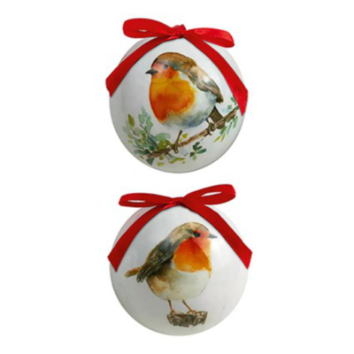 Christmas Tree Hanging Decoration - Decoupage Baubles