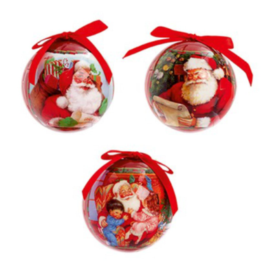Christmas Tree Hanging Decoration - Decoupage Baubles
