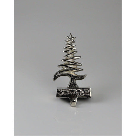 Silver Christmas Tree Stocking Holder