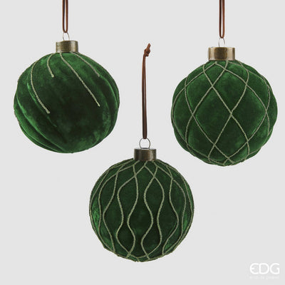 Christmas Tree Decoration - Green Velvet