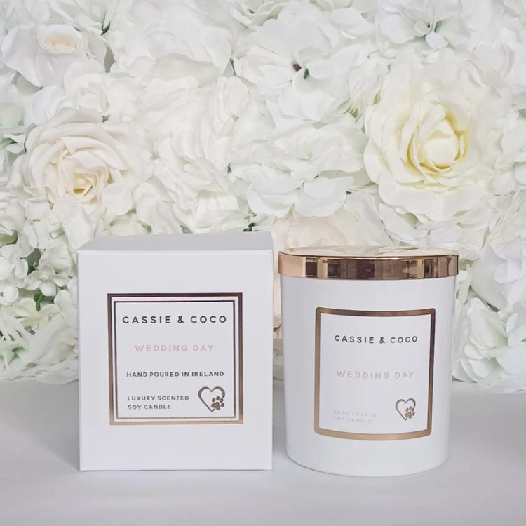 Cassie & Coco Wedding Day Candle