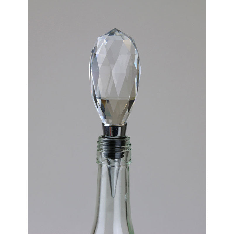 Glass Wine Stopper - Oval/Long