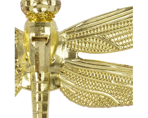 Gold Glitter Dragonfly