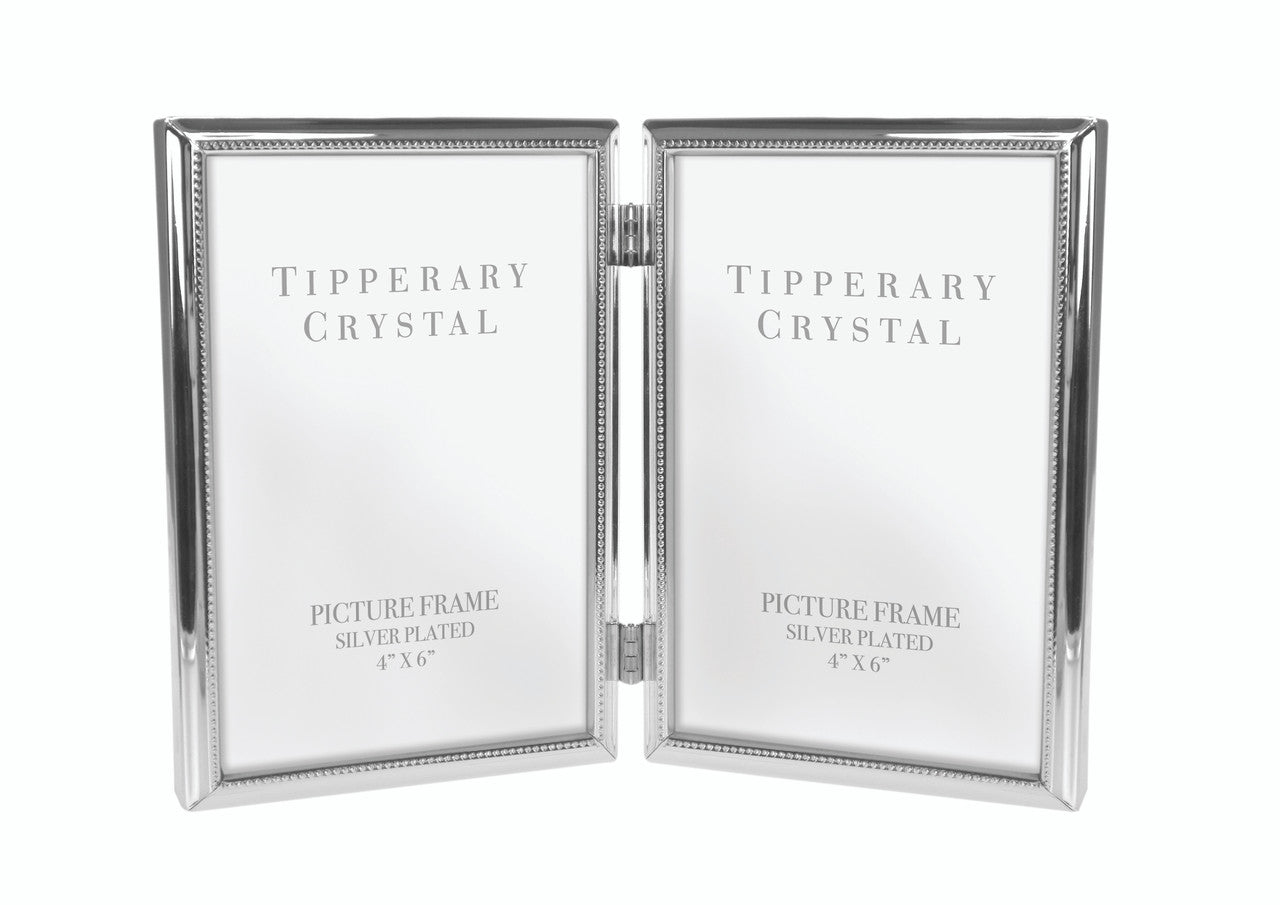 Tipperary Crystal Photo Frame - Beaded Edge Double - 4x6