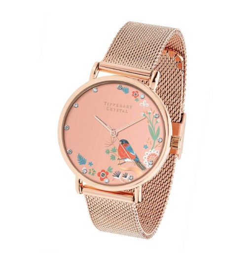 Tipperary Crystal Watch - Birdy Rose Gold
