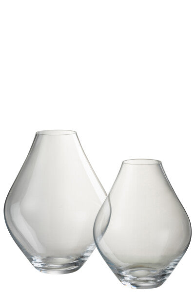 Abby Glass Transparent Vase **CLICK & COLLECT ONLY**