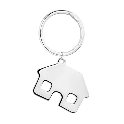 Newbridge Silverware Keyring - Silver Plated House
