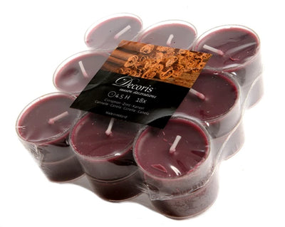 Clear Cup Scented Tea Lights - Cinnamon/Winterberry