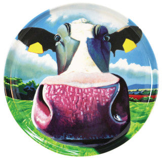 Eoin O Connor Cow Biscuit Plate - Set of 4